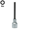 Teng Tools 10mm 1/2" Drive Extra Long 175mm Hex Bit Socket- M12251 M122510L-C